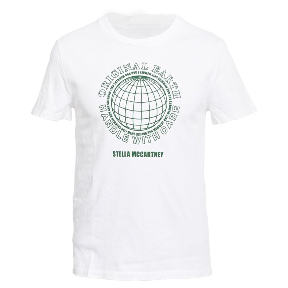 Stella Mccartney Original Earth T-Shirt in White Cotton